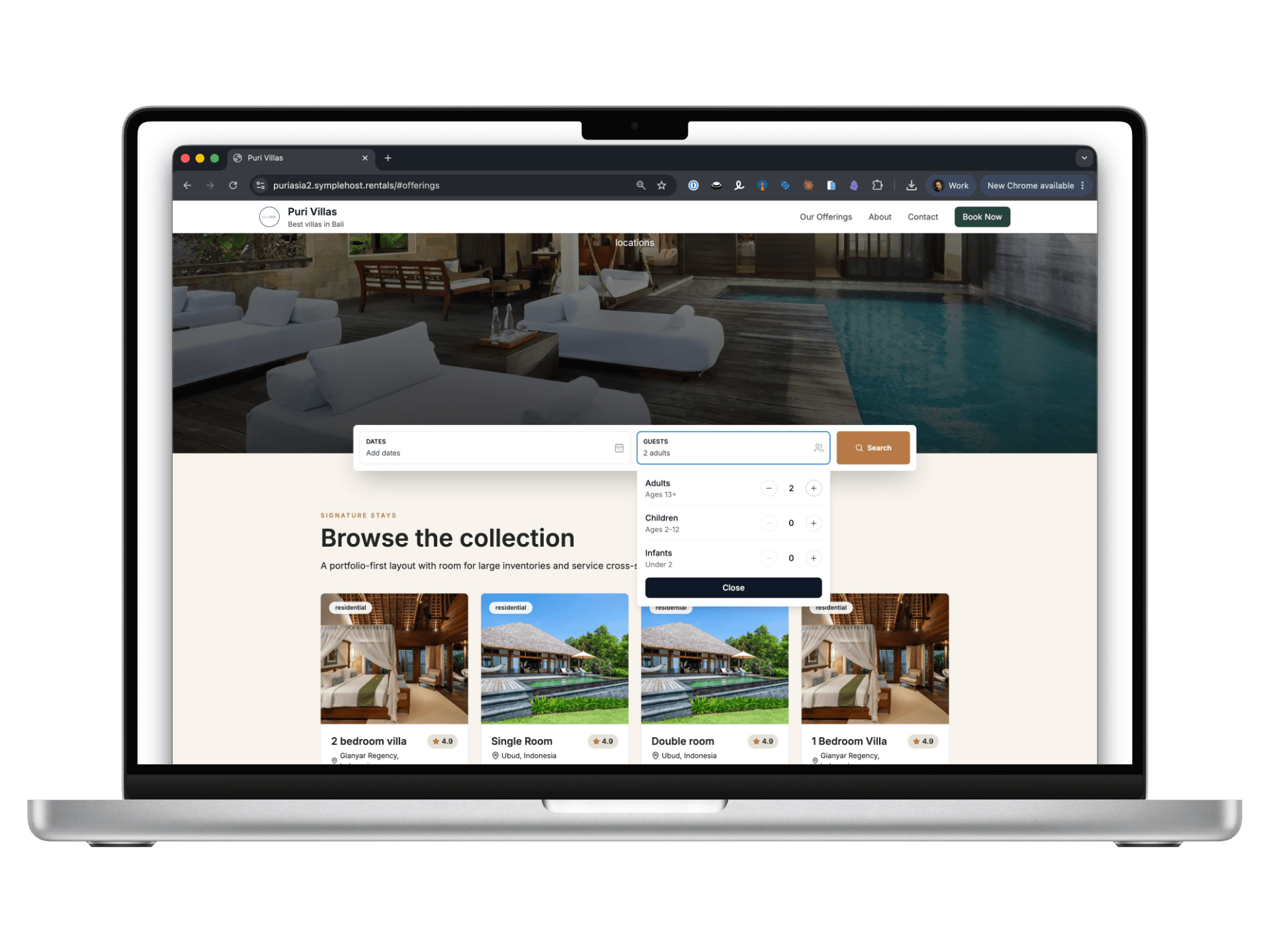 Direct booking